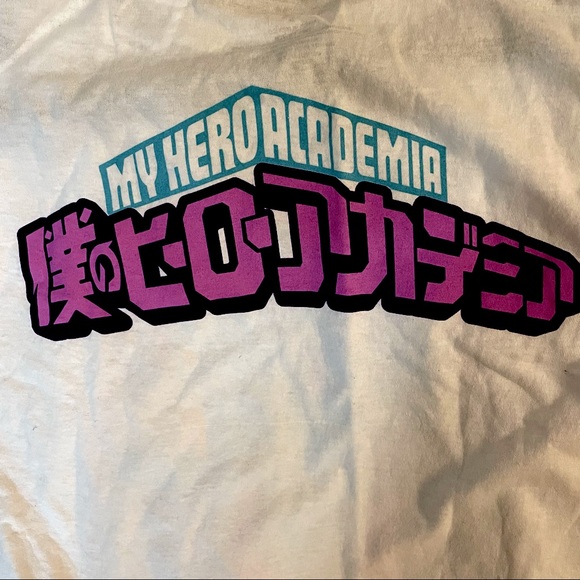 NWT Hot Topic My Hero Academia Class 1-A White Graphic T-Shirt Sz S - Picture 3 of 7
